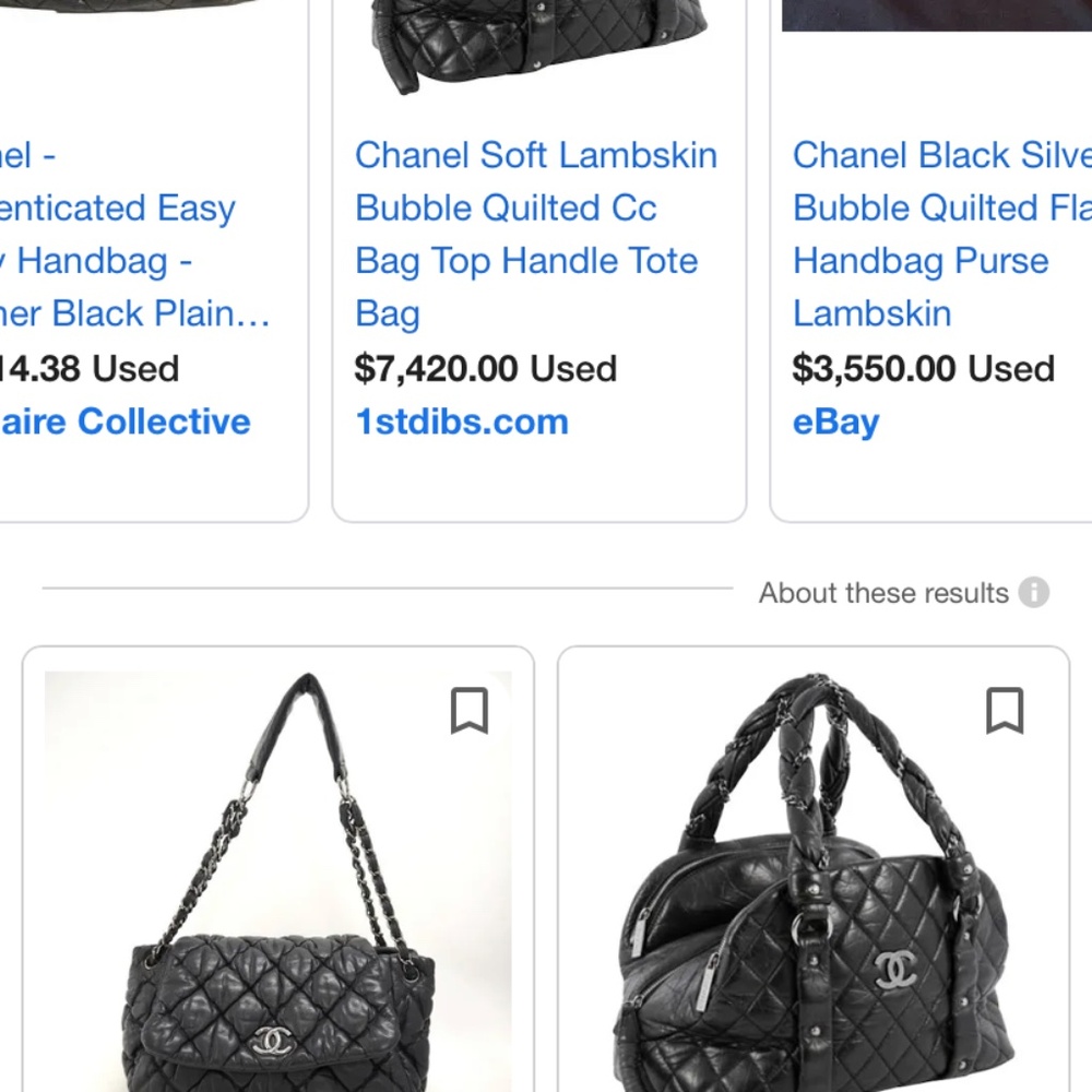 Chanel lambskin vintage bag